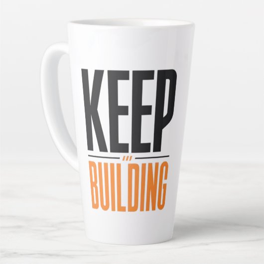 WEITER BAUEN MILCHTASSE (Linke Ecke)
