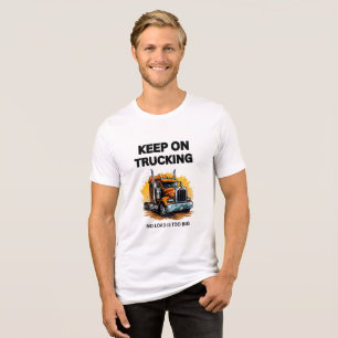 WEITER FAHREN MOTIVIERENDE HERREN WEIßE  Tri-Blend SHIRT