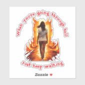 Weiter Gehen Aufkleber (Blatt)