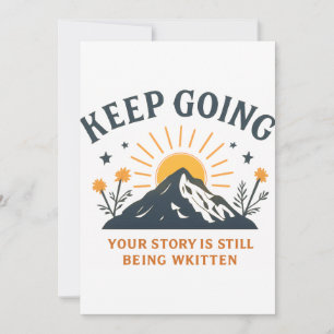Weiter geht's Bergsonne Inspirierend Motivierend Einladung