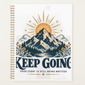 Weiter geht's Bergsonne Inspirierend Motivierend Planer