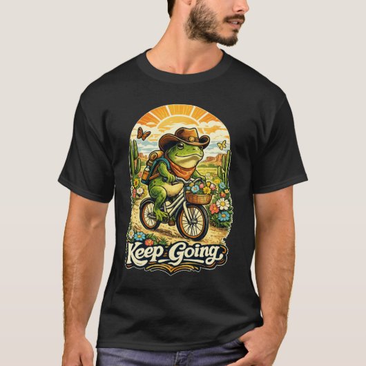 Weiter geht's Cowboy Frosch Wüste T-Shirt (Vorderseite)
