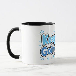 Weiter geht's Kawaii Pinguin-Abenteuer-Design Tasse