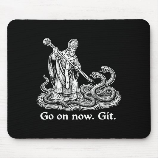 Weiter gehts lustig zum St. Patrick's Day irisch Mousepad (Vorne)