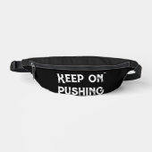 Weiter geht's Minimalistische Motivation Bauchtasche (Vorderseite)