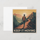 Weiter geht's mitteilungskarte (Vorne/Hinten)