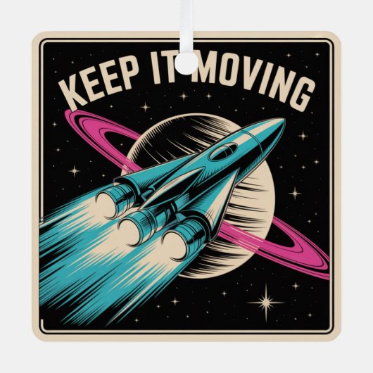 Weiter geht's ornament aus metall (Vorderseite)