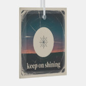 Weiter Glänzen Ornament Aus Glas (Vorderseite Rechts)