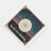 Weiter glänzen serviette (Ecke)