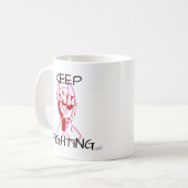 Weiter kämpfen kaffeetasse (Vorderseite Links)