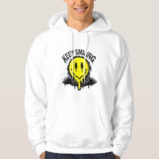 Weiter lächeln hoodie (Vorderseite)