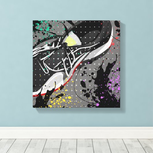 Weiter laufen leinwanddruck (Insitu (Holzboden))