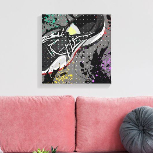 Weiter laufen leinwanddruck (Insitu (Wohnzimmer))