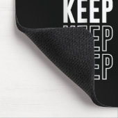 Weiter machen; Geistesgesundheits-Bewusstseinsmona Mousepad (Ecke)