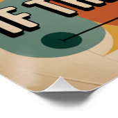 Weiter machen. Jeder wird besser, wenn er dran ble Poster (Ecke)