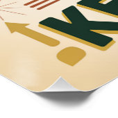 Weiter machen. Jeder wird besser, wenn er dran ble Poster (Ecke)