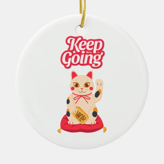 Weiter machen keramik ornament (Vorne)