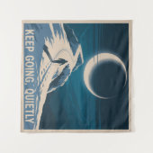 Weiter machen, leise wandteppich (Vorderseite (Horizontal))