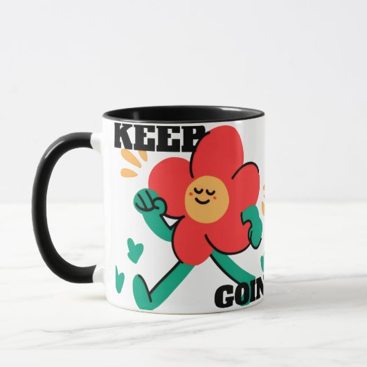 Weiter machen – Positive Motivation Tasse (Links)
