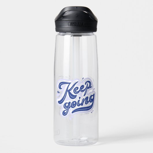 Weiter machen trinkflasche (Rückseite)