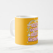 Weiter machen, weiter wachsen kaffeetasse (Vorderseite Links)