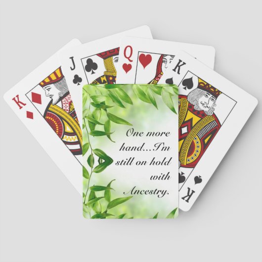 Weiter mit der Herkunft Spielkarten (Rückseite)