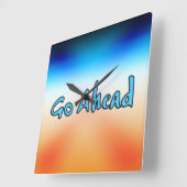 Weiter Quadratische Wanduhr (Winkel)