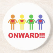 Weiter!!! Sandstein Untersetzer (Vorne)