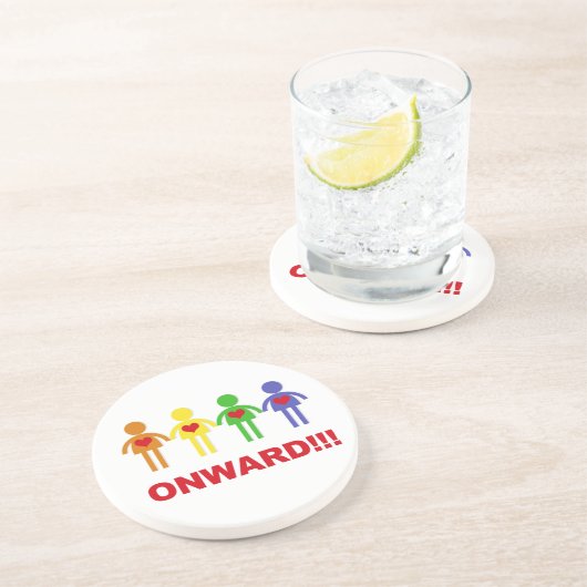 Weiter!!! Sandstein Untersetzer (Seite)