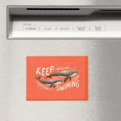 Weiter Schwimmen Wale Magnet (In Situ (Geschirrspüler))