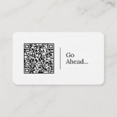 Weiter so... | Anpassbarer QR-Code und Logo Visitenkarte (Vorderseite)