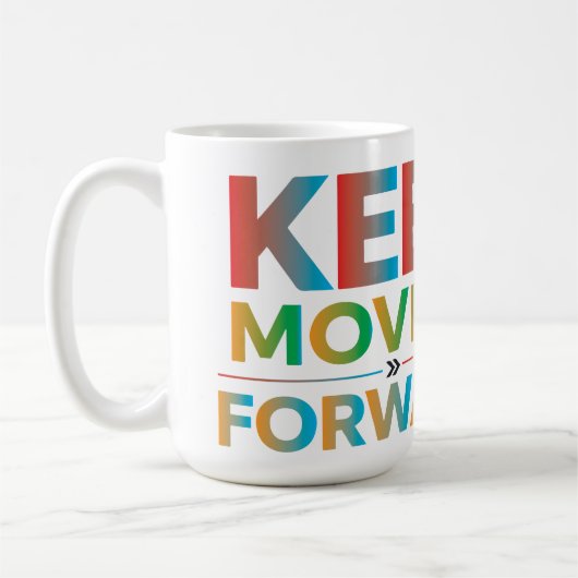 Weiter Vorwärts Bewegen Kaffeetasse (Links)