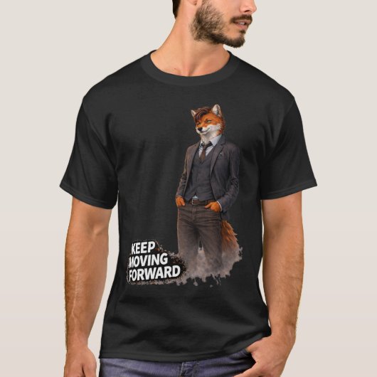 Weiter Vorwärts Bewegen T-Shirt (Vorderseite)