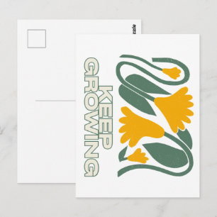 Weiter wachsen postkarte