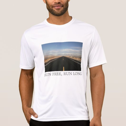 weiter Weg, LAUF GEBEN frei, LAUFEN LANG T-Shirt (Vorderseite)