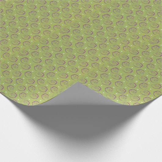 Weiter Weihnachtsgrün Geschenkpapier (Ecke)