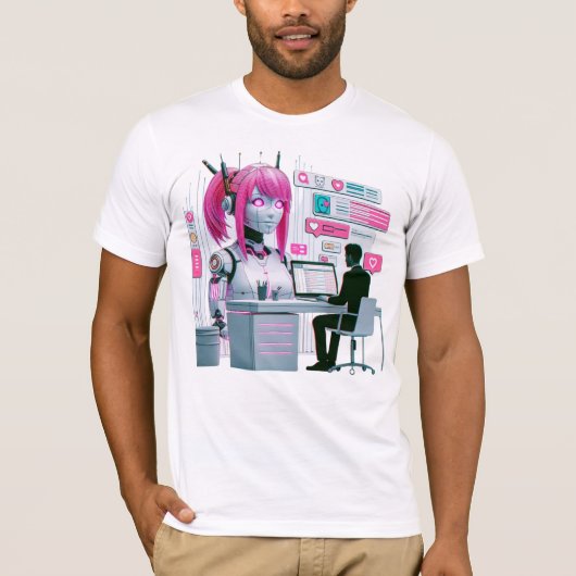 Weitere 萌 え I Liebe Chatbots Ai Robots Futuristic T-Shirt (Vorderseite)