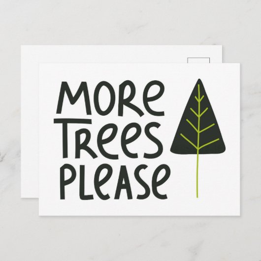 Weitere Bäume bitte Postkarte (Vorne/Hinten)