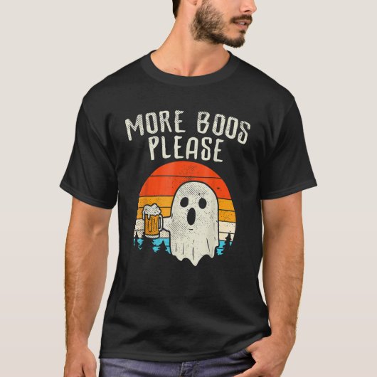 Weitere Boos Bitte Ghost Beer Halloween Beer Drink T-Shirt (Vorderseite)