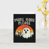 Weitere Boos Bitte Ghost Beer Retro Halloween Drin Karte (Gelbe Blume)