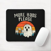 Weitere Boos Bitte Ghost Beer Retro Halloween Drin Mousepad (Mit Mouse)