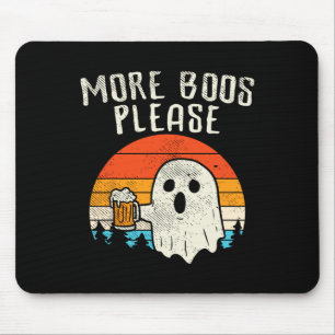 Weitere Boos Bitte Ghost Beer Retro Halloween Drin Mousepad