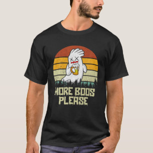 Weitere Boos Bitte Ghost Beer Retro Halloween Drin T-Shirt