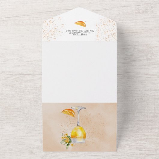 Weitere | Brautparty Aquarell All In One Einladung (Außenbereich)