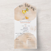 Weitere | Brautparty Aquarell All In One Einladung (Innen Boden)