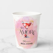 Weitere | Brautparty Aquarell Pappbecher (Rückseite)