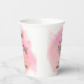 Weitere | Brautparty Aquarell Pappbecher (Links)