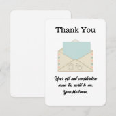 Weitere Briefträger Postal Mail Carrier Dankeskarte (Vorne/Hinten)