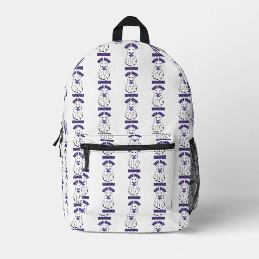 Weitere Bücher Halloween Ghost Lila Bedruckter Rucksack (Vorderseite)