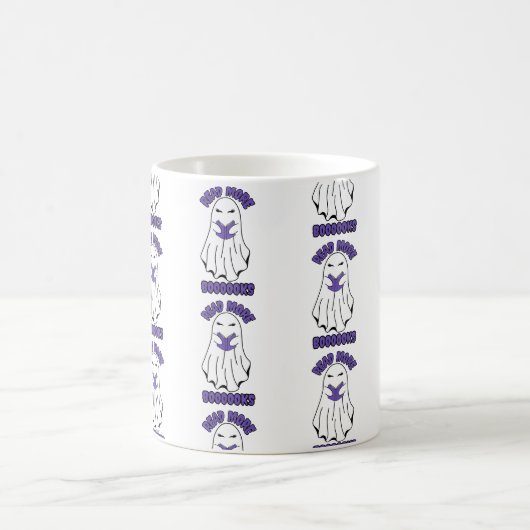 Weitere Bücher Halloween Ghost Lila Kaffeetasse (Mittel)